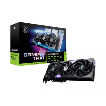 Grafikas karte MSI GeForce RTX 5060 Ti 8G GAMING TRIO OC — 8 GB GDDR7, 128-bit, PCIe 5.0, 3 ventilatori
