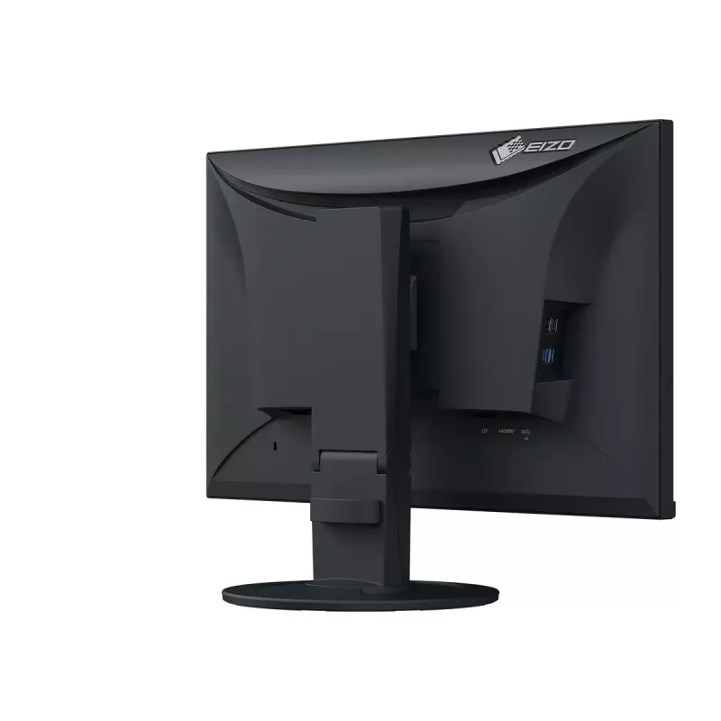 Datora monitors EIZO FlexScan EV2400R-BK 23.8 collas (60.5 cm) Full HD 1920x1080 IPS LCD, 5 ms, USB centrmezgls, skaļruņi, VESA, augstuma regulējams, melns