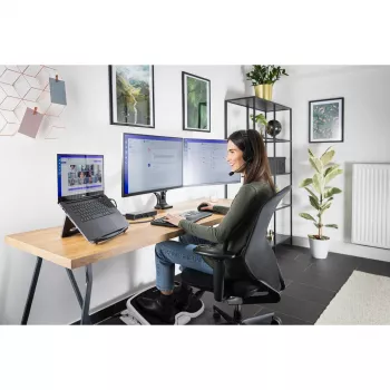 Kensington SoleMate Comfort kāju balsts ar SmartFit sistēmu, Melns, Pelēks, 0 - 20°, 117 mm, 546 mm, 355 mm, 8.9 cm