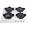 Whirlpool AKT 625/WH Iebūvējamā gāzes plīts virsma, 60 cm, 4 degļi, melna/balta