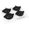 Whirlpool AKT 625/WH Iebūvējamā gāzes plīts virsma, 60 cm, 4 degļi, melna/balta