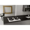 Whirlpool AKT 625/WH Iebūvējamā gāzes plīts virsma, 60 cm, 4 degļi, melna/balta