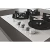 Whirlpool AKT 625/WH Iebūvējamā gāzes plīts virsma, 60 cm, 4 degļi, melna/balta