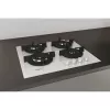 Whirlpool AKT 625/WH Iebūvējamā gāzes plīts virsma, 60 cm, 4 degļi, melna/balta