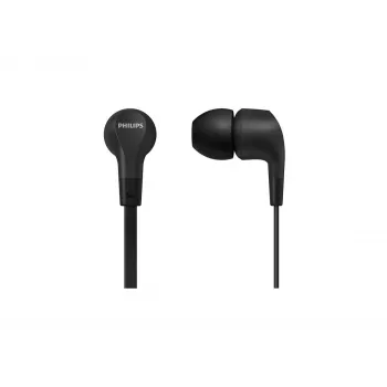 Vadu iekšauss austiņas Philips TAE1105BK/00 — melna, intraaurālas, 1,2 m kabelis, 14,7 g