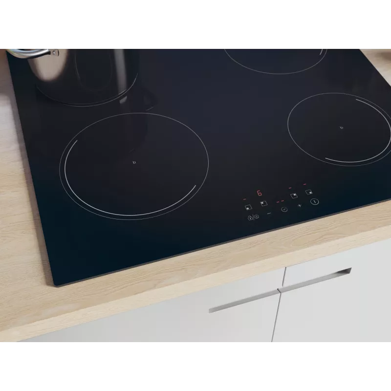 Candy Idea CI642CBB/1 Melna Iebūvējama 60 cm Indukcijas Plīts Virsma 4 Zonas