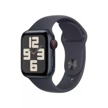 Viedpulkstenis Apple Watch SE GPS + Cellular 40mm Pusnakts alumīnija korpuss ar Pusnakts sporta siksniņu - S/M