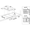 Whirlpool WRD 6030 B Melna Iebūvējama 30 cm Keramikas Plīts 2 zonas