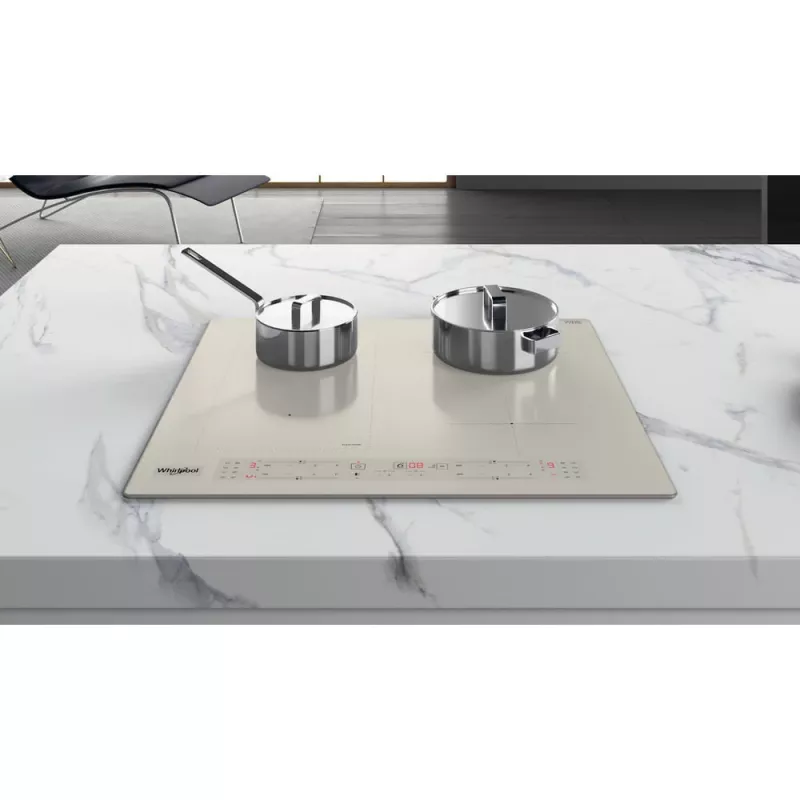 Whirlpool WLB6860NE/S Sudraba Iebūvējamā Indukcijas Plīts 4 Zonas
