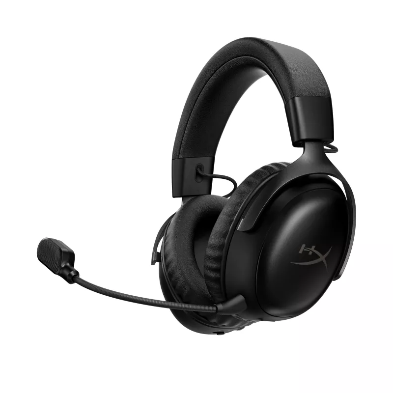 HyperX Cloud III S Wireless - Spēļu austiņas (Melna)