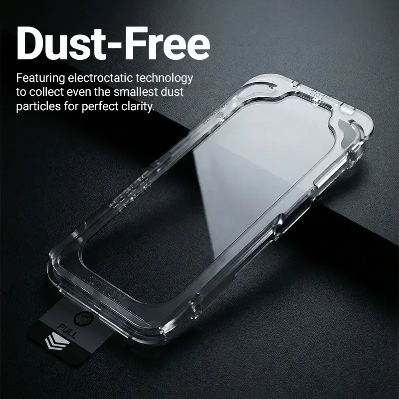 Aizsargstikls Crong EasyShield 2 gab. iPhone 17 / 17 Pro / 16 Pro, rūdīts, spīdīgs