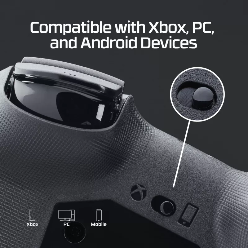 HyperX Clutch Tanto Mini WD spēļu kontrolieris, Xbox, Xbox One, vadu, USB, melns, 2.95 m