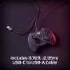 HyperX Clutch Tanto Mini WD spēļu kontrolieris, Xbox, Xbox One, vadu, USB, melns, 2.95 m