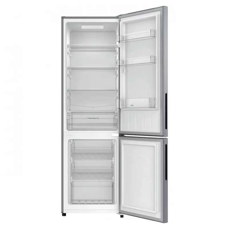 Candy City Combi CCG3L517ES brīvi stāvošs ledusskapis 262 L sudraba krāsā