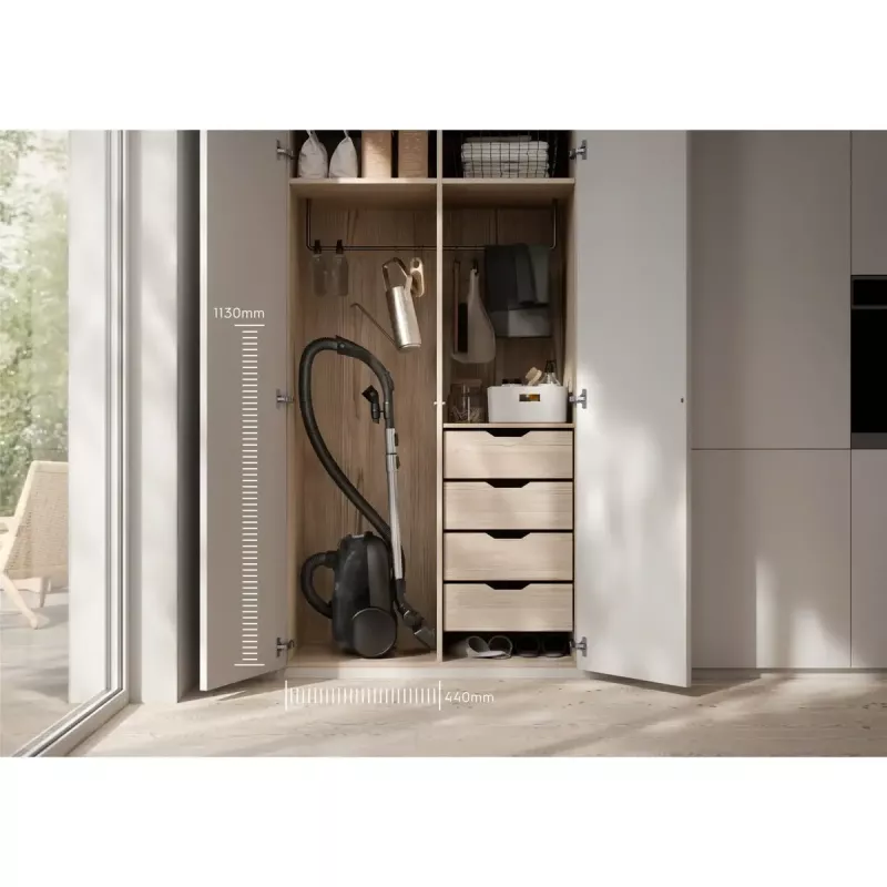 Ciklonputekļsūcējs Electrolux EB61CWPTD — 850 W, 3.5 L putekļu maiss, sausā tīrīšana, rozā