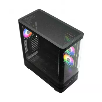 Datora korpuss MODECOM VOLCANO AQ200 ARGB MIDI melns
