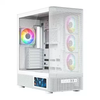 MODECOM VOLCANO AQ400 ARGB MIDI torņa korpuss, balts
