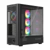 Datora korpuss MODECOM VOLCANO AQ500 ARGB MIDI melns