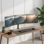 Monitoru statīvs MACLEAN MC-137 — gāzes atspere, 3 monitoriem 17 inch–27 inch, 2–8 kg katram, melns