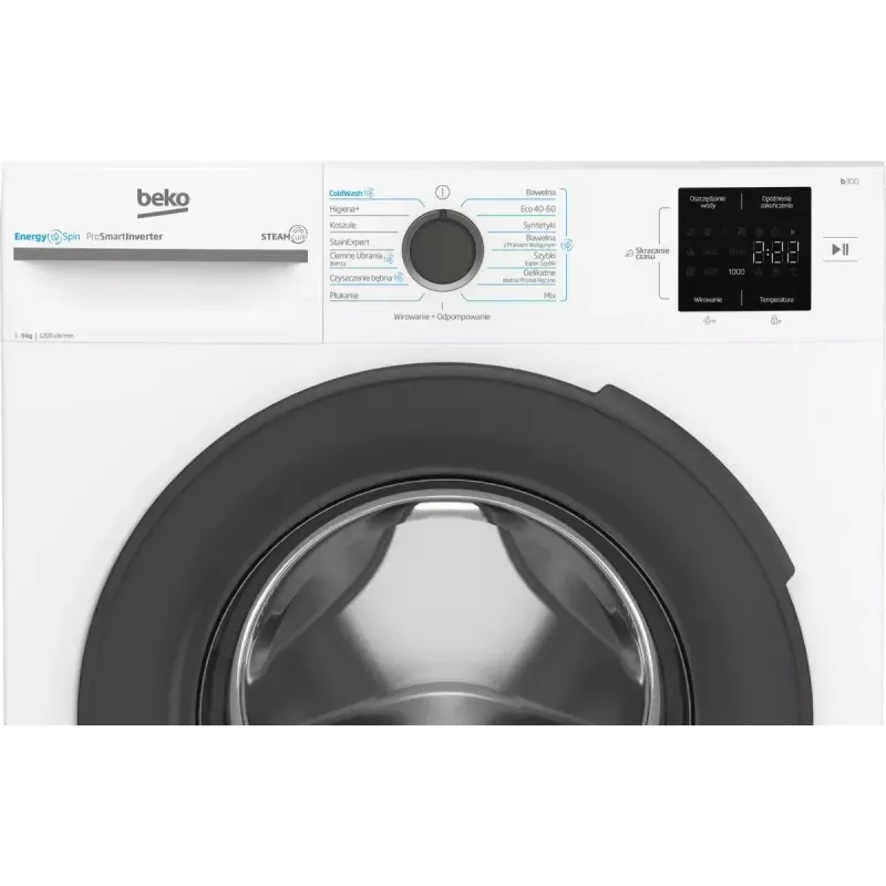 Veļas mazgājamā mašīna BEKO BM3WFU39215WAR 9 kg, energoefektivitātes klase A