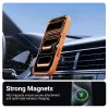 Crong Hybrid Matte Magnetic Macīgais Macīgais Macīgais vāciņš iPhone 17 Pro Max — PC+TPU, caurspīdīgi oranžs
