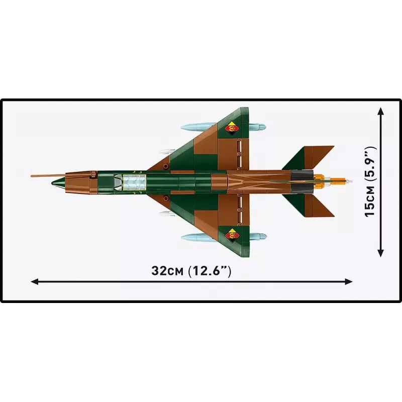 Cobi MiG-21 modelis 396 detaļas – Cobi klucīšu konstruktors