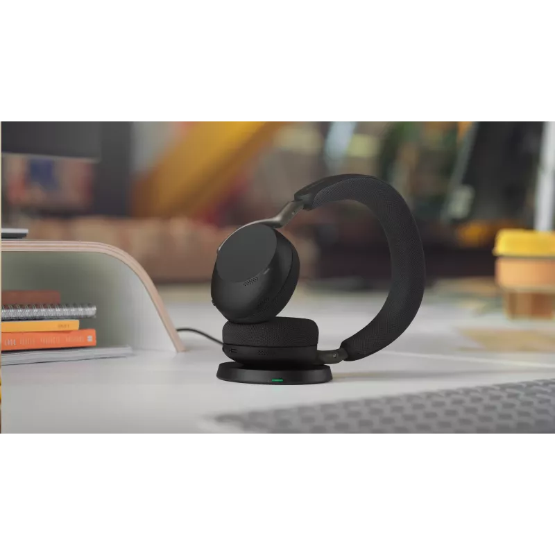 Jabra Evolve3 75 - UC Link390c (Bezvadu uzlādes paliktnis) - Melns