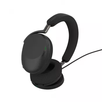 Jabra Evolve3 85 austiņas vadu/bezvadu, galvas saite, zvaniem/mūzikai, USB Type-C, Bluetooth, melna