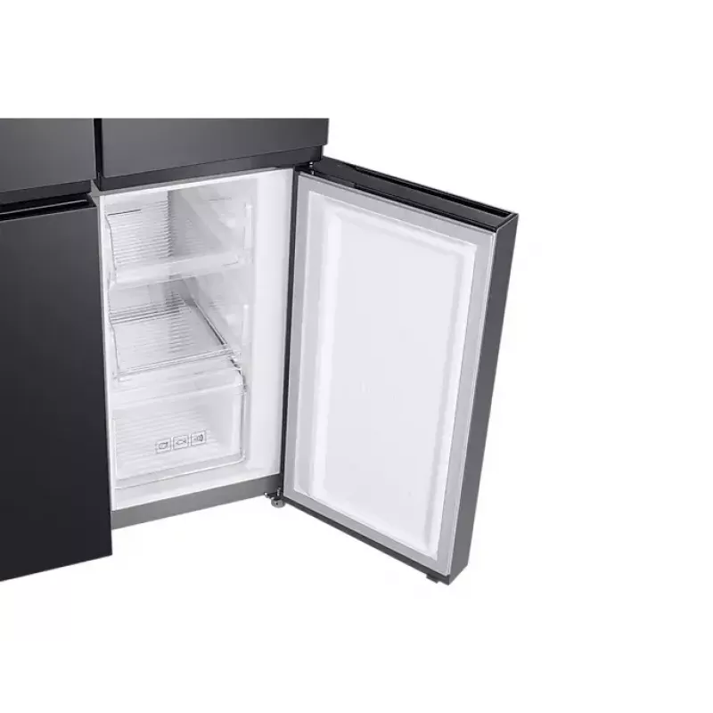 Samsung RF48A401EB4/EO saldētava-ledusskapis Side-by-Side brīvstāvošs 488 L Melns