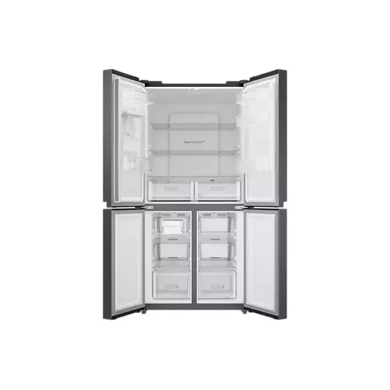 Samsung RF48A401EB4/EO saldētava-ledusskapis Side-by-Side brīvstāvošs 488 L Melns