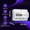 Trīsfāžu DIN sliedes enerģijas skaitītājs QOLTEC 50978 — 400V, 100A