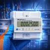 Trīsfāžu enerģijas skaitītājs QOLTEC 50980 — 400 V, 100 A ar atiestati