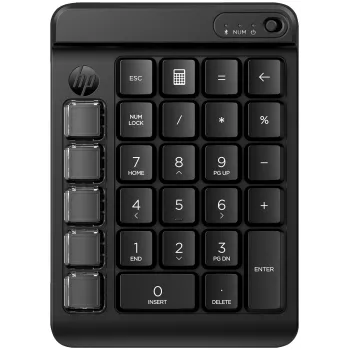 HP 430 Programmējama bezvadu tastatūras paliktnis, bezvadu, Bluetooth, mehānisks, melns