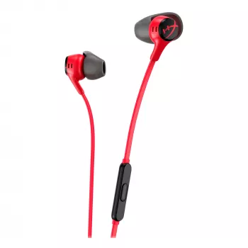 HyperX Cloud Earbuds II sarkani – austiņas spēlēm mobilajās ierīcēs