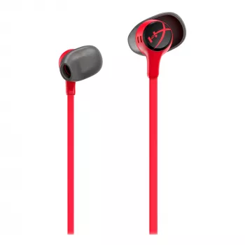 HyperX Cloud Earbuds II sarkani – austiņas spēlēm mobilajās ierīcēs