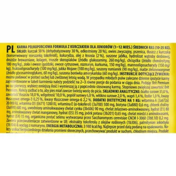 Brit Premium by Nature Junior Medium Chicken sausā barība suņiem 15 kg