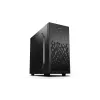 Korpusa DeepCool Matrexx 30 SI Mini Tower — Micro ATX/Mini-ITX, 3x3.5 collu + 2x2.5 collu sloti, 25 cm GPU, 15.1 cm CPU dzesētājs, augšējais barošanas bloks, melns