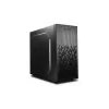 Korpusa DeepCool Matrexx 30 SI Mini Tower — Micro ATX/Mini-ITX, 3x3.5 collu + 2x2.5 collu sloti, 25 cm GPU, 15.1 cm CPU dzesētājs, augšējais barošanas bloks, melns