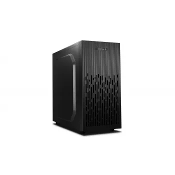 Korpusa DeepCool Matrexx 30 SI Mini Tower — Micro ATX/Mini-ITX, 3x3.5 collu + 2x2.5 collu sloti, 25 cm GPU, 15.1 cm CPU dzesētājs, augšējais barošanas bloks, melns