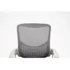 Biroja grozāmais krēsls ActiveJet YK507 — polsterēts sēdeklis, sieta atzveltne, auduma polsterējums pelēks, augstums 90–100 cm, atzveltnes platums 45 cm