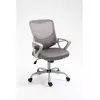 Biroja grozāmais krēsls ActiveJet YK507 — polsterēts sēdeklis, sieta atzveltne, auduma polsterējums pelēks, augstums 90–100 cm, atzveltnes platums 45 cm