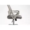 Biroja grozāmais krēsls ActiveJet YK507 — polsterēts sēdeklis, sieta atzveltne, auduma polsterējums pelēks, augstums 90–100 cm, atzveltnes platums 45 cm