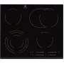 Electrolux EHF6547FXK iebūvējamā keramikas plīts virsma, melna, 4 zonas