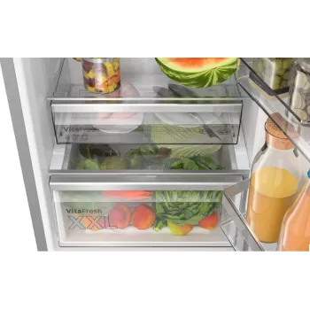 Bosch Serie 6 KGN39LBCF ledusskapis-saldētavs Brīvstāvošs 363 L Melns