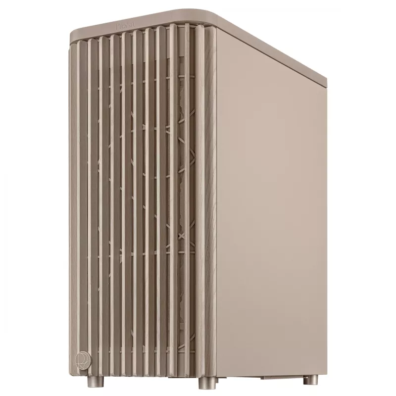 Korpuss ASUS ProArt PA401 Wood Edition bēšs — vidējais tornis, metāla priekšpuse