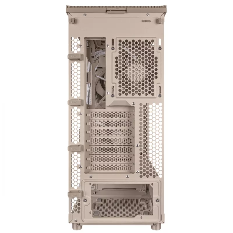 Korpuss ASUS ProArt PA401 Wood Edition bēšs — vidējais tornis, metāla priekšpuse