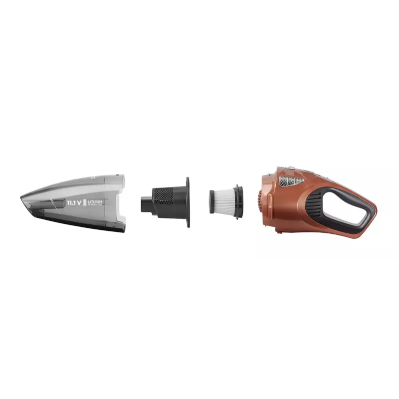 Putekļsūcējs rokas Concept VP4360 — sausā un mitrā tīrīšana, HEPA filtrs, 0.45 L putekļi, 0.15 L šķidrums, 45 min darbība, Melns/Brūns