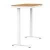 Elektriski regulējams augstuma galds ActiveJet ET119W-C 140x70 cm — 1 motors, augstums 725–1225 mm, balts/ozols