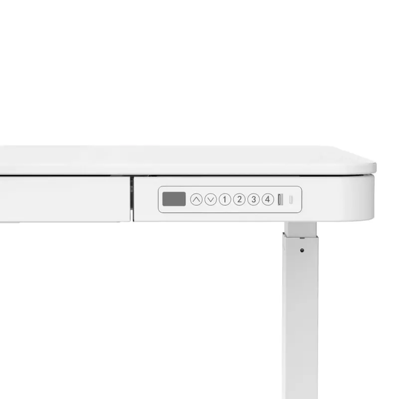 Elektriski regulējams augstuma galds ActiveJet ET119W-C 140x70 cm, gājiens 50 cm, slodze 45 kg, balts