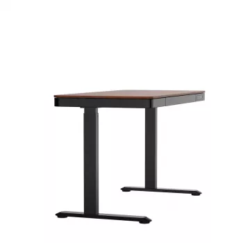 Aktīvā galds ActiveJet ET119W-C elektriski regulējams 140x70 cm melns/valrieksts ar USB-A un USB-C portiem